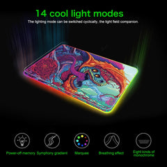 Computer Monster Pattern Illuminated Mouse Pad, Size: 90 x 30 x 0.4cm, 90 x 30 x 0.4cm