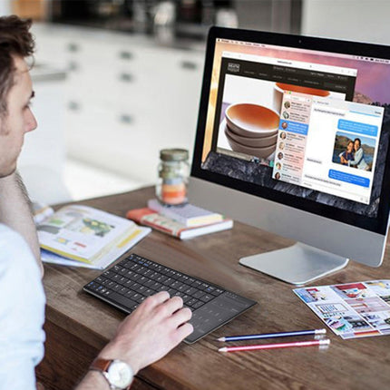 K-07 ABS Wireless Chargeable Bluetooth Touch Keyboard