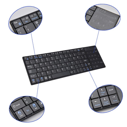 K-07 ABS Wireless Chargeable Bluetooth Touch Keyboard