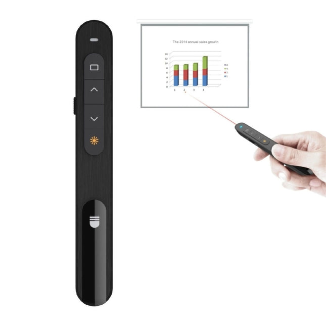 DSIT001 2.4GHz Updated Version Powerpoint Presentation Remote Control Multi-functional Laser Pointer for Multi-media, Control Distance: 100m, DSIT001