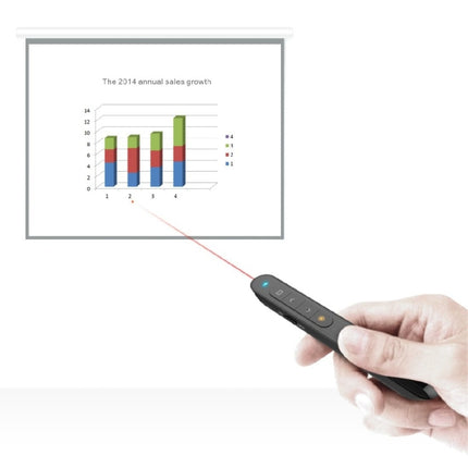 DSIT001 2.4GHz Updated Version Powerpoint Presentation Remote Control Multi-functional Laser Pointer for Multi-media, Control Distance: 100m, DSIT001