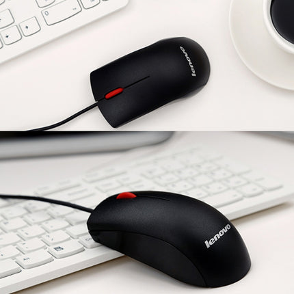 Lenovo M120 Pro Fashion Office Red Dot Wired Mouse, M120 Pro Wired Mouse