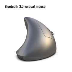 HXSJ T29 Bluetooth 3.0 Wireless Bluetooth 6-Keys 2400 DPI Adjustable Ergonomics Optical Vertical Mouse, 6 Buttons T29 Grey, 6 Buttons T29 Black