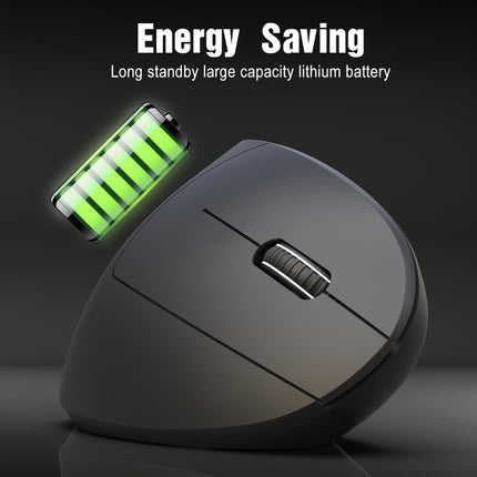 HXSJ T29 Bluetooth 3.0 Kabellose Bluetooth 6-Tasten 2400 DPI Einstellbare Ergonomie Optische Vertikale Maus, 6 Tasten T29 Grau, 6 Tasten T29 Schwarz