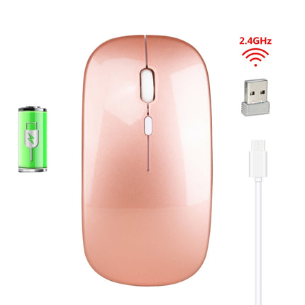 HXSJ M80 2.4GHz Wireless 1600DPI Three-speed Adjustable Optical Mute Mouse, Gold, Rose Gold, Silver, White, Black, Grey