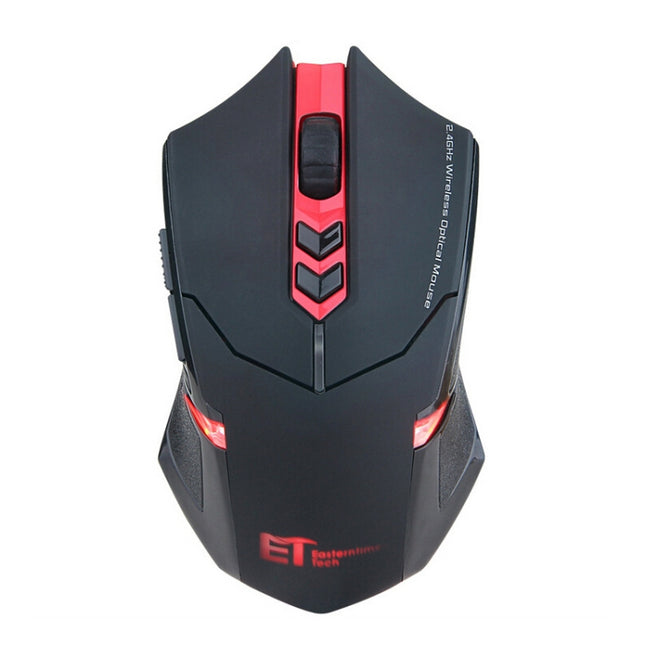 ET X-08 7-keys 2400DPI 2.4G Wireless Mute Gaming Mouse with USB Receiver & Colorful Backlight