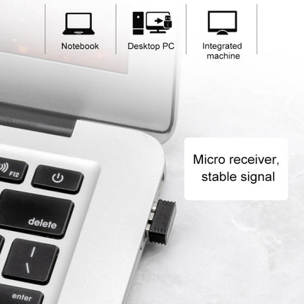 ET X-08 7-keys 2400DPI 2.4G Wireless Mute Gaming Mouse with USB Receiver & Colorful Backlight