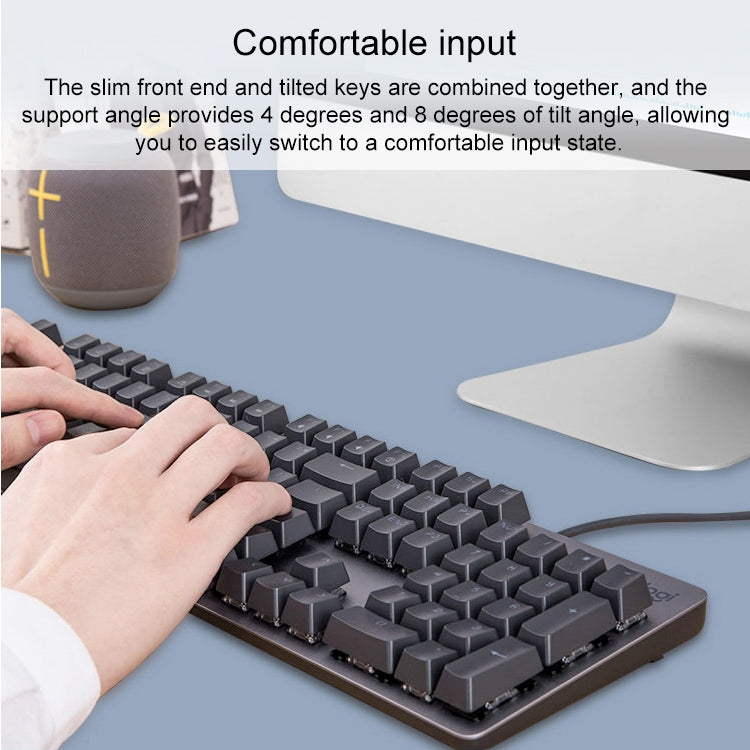 Logitech K845 CHERRY Blue Axis Backlit Mechanical Wired Keyboard, Cable Length: 1.8m, CHERRY Blue Axis