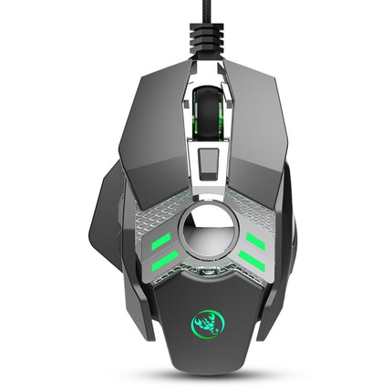 HXSJ J200 7 Keys Programmable Wired E-sports Mechanical Mouse with Light