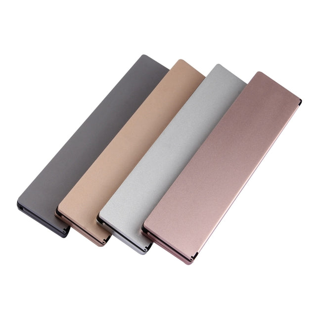 F18 Ultra-slim Rechargeable Foldable 58 Keys Bluetooth Wireless Keyboard with Holder