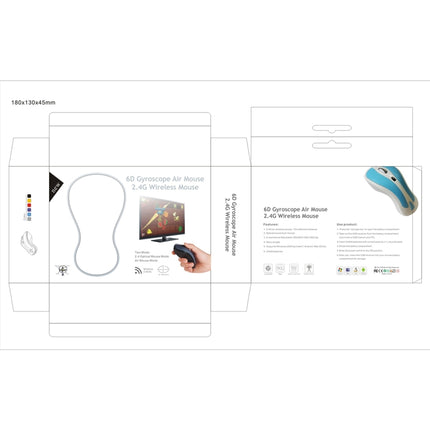 PR-01 6D Gyroscope Fly Air Mouse 2.4G USB Receiver 1600 DPI Wireless Optical Mouse for Computer PC Android Smart TV Box