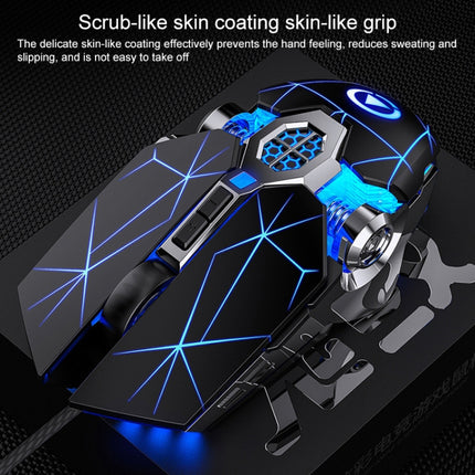YINDIAO 3200DPI 4-modes Adjustable 7-keys RGB Light Wired Gaming Mechanical Mouse, Style: Silent Version, Style: Silent Version
