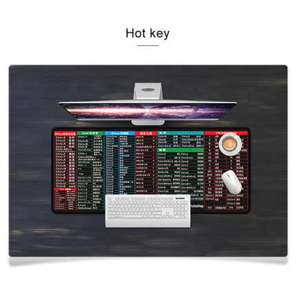 YINDIAO Large Rubber Mouse Pad Anti-skid Gaming Office Desk Pad Keyboard Mat, Size: 800x300mm (Universe), KB7660A, KB7660C, KB7660D, KB7660E, KB7660F