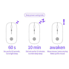 YINDIAO A2 2.4GHz 1600DPI 3-modes Adjustable Wireless Silent Mouse, Battery Powered, Battery ver.