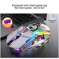 YINDIAO A5 2.4GHz 1600DPI 3-modes Adjustable Rechargeable RGB Light Wireless Silent Gaming Mouse