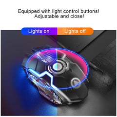 YINDIAO A5 2.4GHz 1600DPI 3-modes Adjustable Rechargeable RGB Light Wireless Silent Gaming Mouse