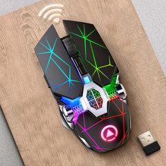 YINDIAO A7 2.4GHz 1600DPI 3-modes Adjustable 7-keys Rechargeable RGB Light Wireless Silent Gaming Mouse