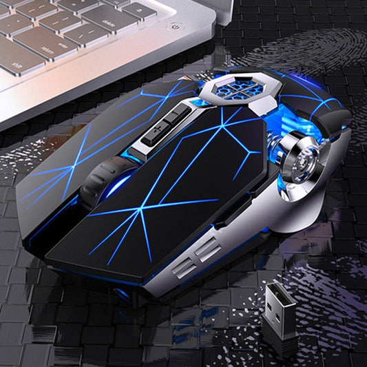 YINDIAO A7 2.4GHz 1600DPI 3-modes Adjustable 7-keys Rechargeable RGB Light Wireless Silent Gaming Mouse