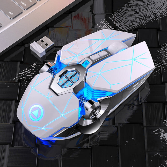 YINDIAO A7 2.4GHz 1600DPI 3-modes Adjustable 7-keys Rechargeable RGB Light Wireless Silent Gaming Mouse