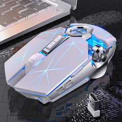 YINDIAO A7 2.4GHz 1600DPI 3-modes Adjustable 7-keys Rechargeable RGB Light Wireless Silent Gaming Mouse