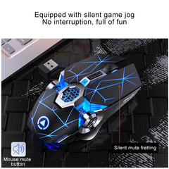 YINDIAO A7 2.4GHz 1600DPI 3-modes Adjustable 7-keys Rechargeable RGB Light Wireless Silent Gaming Mouse