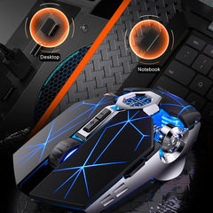 YINDIAO A7 2.4GHz 1600DPI 3-modes Adjustable 7-keys Rechargeable RGB Light Wireless Silent Gaming Mouse