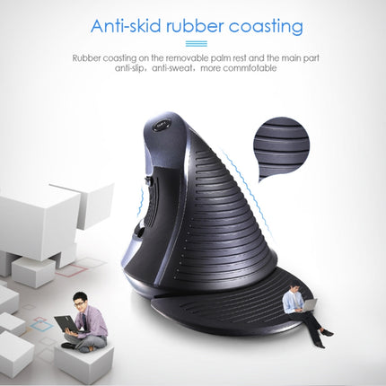 DELUX M618GX Wireless Ergonomic Vertical Mouse 1600DPI Optical Mouse, M618GX