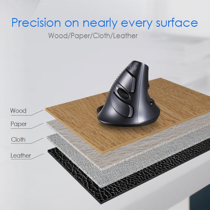 DELUX M618GX Wireless Ergonomic Vertical Mouse 1600DPI Optical Mouse, M618GX