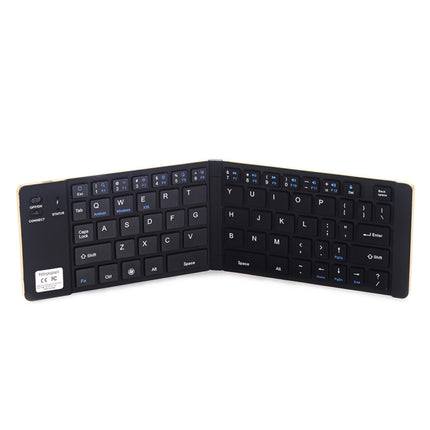 GK228 Ultra-thin Foldable Bluetooth V3.0 Keyboard, Built-in Holder, Support Android / iOS / Windows System