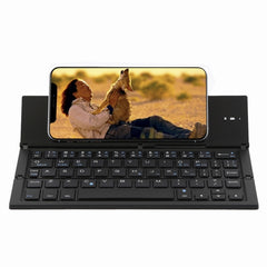 GK608 Ultra-thin Foldable Bluetooth V3.0 Keyboard, Built-in Holder, Support Android / iOS / Windows System, GK608 (Black), GK608 (Grey), GK608 (Gold)