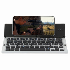 GK608 Ultra-thin Foldable Bluetooth V3.0 Keyboard, Built-in Holder, Support Android / iOS / Windows System, GK608 (Black), GK608 (Grey), GK608 (Gold)