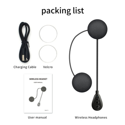 T6 Motorcycle Helmet Bluetooth V5.0 Headset, T6