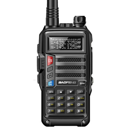Walkie-talkie portátil Baofeng BF-UV5R Plus S9 FM, enchufe estadounidense, negro, enchufe estadounidense, rojo, enchufe estadounidense, plateado, enchufe estadounidense