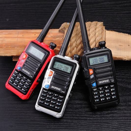 Walkie-talkie portátil Baofeng BF-UV5R Plus S9 FM, enchufe estadounidense, negro, enchufe estadounidense, rojo, enchufe estadounidense, plateado, enchufe estadounidense