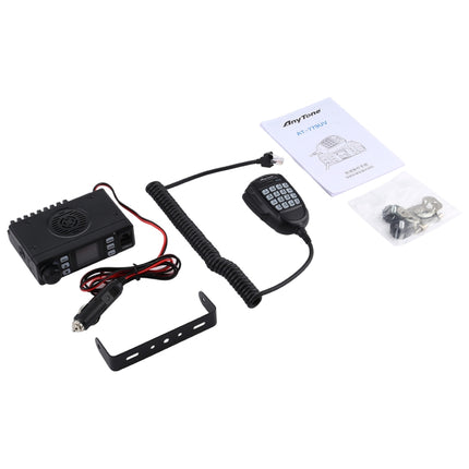 Radio móvil AnyTone AT-779UV VHF/UHF de banda dual, 200 canales, 25 W, FM, para automóvil