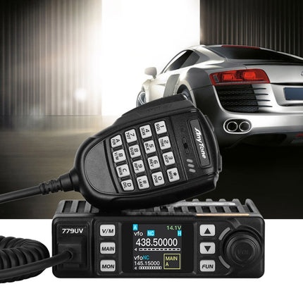 Radio móvil AnyTone AT-779UV VHF/UHF de banda dual, 200 canales, 25 W, FM, para automóvil
