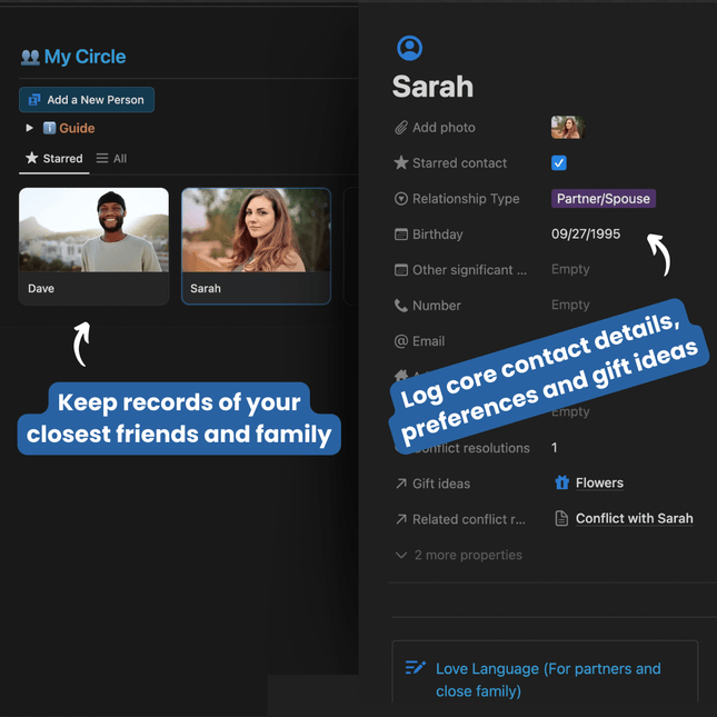 People & Relationships Add-On