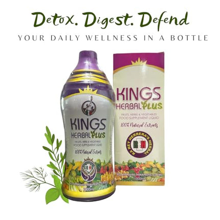 Kings Herbal Plus Food Supplement 1000ml – Fruits, Herbs & Vegetable Fusion