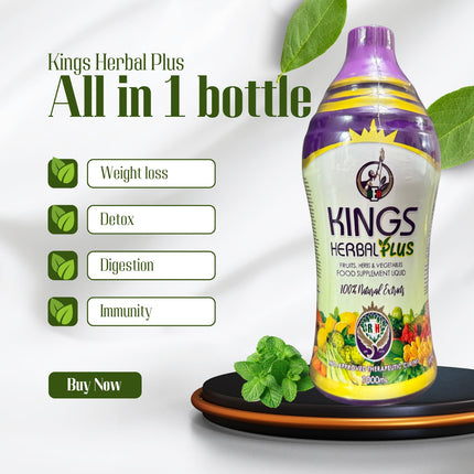 Kings Herbal Plus Food Supplement 1000ml – Fruits, Herbs & Vegetable Fusion