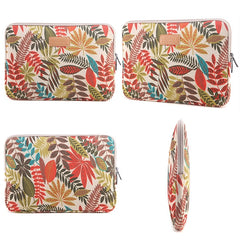 Lisen 14 inch Sleeve Case Colorful Leaves Zipper Briefcase Carrying Bag for Macbook, Samsung, Lenovo, Sony, DELL Alienware, CHUWI, ASUS, HP, 14 inch and Below Laptops, 14 inch