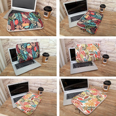 Sleeve Case Colorful Leaves Zipper Briefcase Carrying Bag for Macbook, Samsung, Lenovo, Sony, DELL Alienware, CHUWI, ASUS, HP, 15.6 inch and Below Laptops, 15 inch