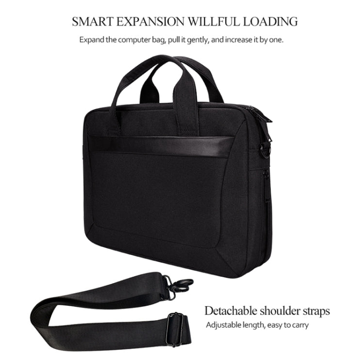 DJ06 Oxford Cloth Waterproof Wear-resistant Portable Expandable Laptop Bag for 13.3 inch Laptops, with Detachable Shoulder Strap, 13.3 inch