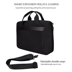 DJ06 Oxford Cloth Waterproof Wear-resistant Portable Expandable Laptop Bag for 13.3 inch Laptops, with Detachable Shoulder Strap, 13.3 inch