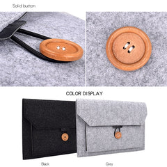 ND06 Multi-purpose Felt Button Laptop Inner Bag for 12.5 inch Laptop, 12.5 inch