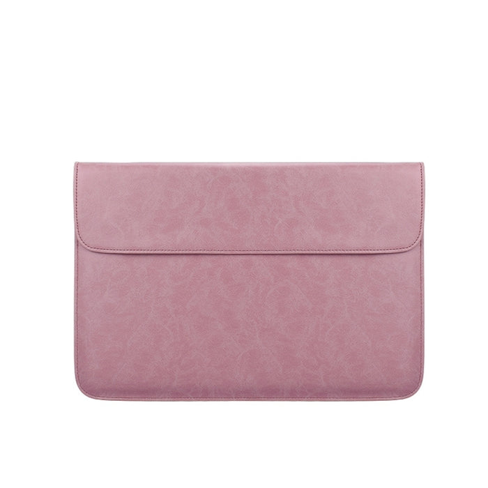 PU01S PU Leather Horizontal Invisible Magnetic Buckle Laptop Inner Bag for 15.4 inch laptops, 15.4 inch