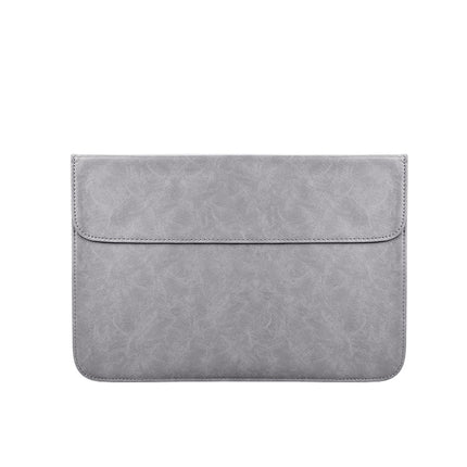 PU01S PU Leather Horizontal Invisible Magnetic Buckle Laptop Inner Bag for 15.4 inch laptops, 15.4 inch