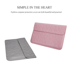 PU01S PU Leather Horizontal Invisible Magnetic Buckle Laptop Inner Bag for 14.1 inch laptops, with Small Bag