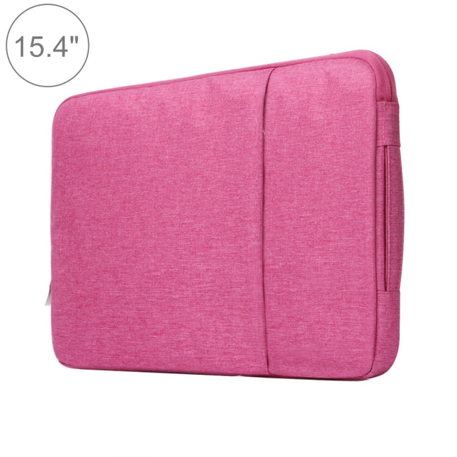 15.4 inch Universal Fashion Soft Laptop Denim Bags Portable Zipper Notebook Laptop Case Pouch for MacBook Air / Pro, Lenovo and other Laptops, Size: 39.2x28.5x2cm, 15.4 inch Magenta, 15.4 inch Blue, 15.4 inch Grey, 15.4 inch Dark Blue, 15.4 inch Black