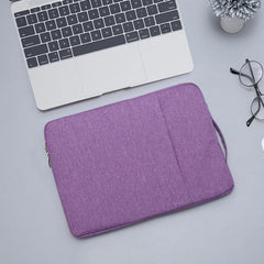 15.4 inch Universal Fashion Soft Laptop Denim Bags Portable Zipper Notebook Laptop Case Pouch for MacBook Air / Pro, Lenovo and other Laptops, Size: 39.2x28.5x2cm, 15.4 inch Purple, 15.4 inch Magenta, 15.4 inch Blue, 15.4 inch Grey, 15.4 inch Dark Blue