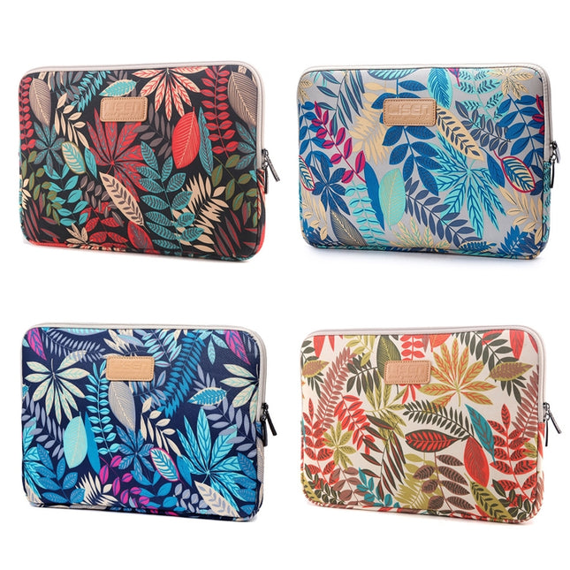 Lisen 6,0 Zoll Sleeve Case Bunte Blätter Reißverschluss Aktentasche Tragetasche für Amazon Kindle, 6,0 Zoll